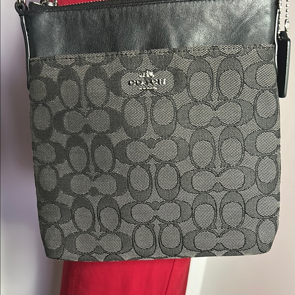Coach, Messenger Logo Brown and Tan Crossbody Bag - Picture 5 of 6